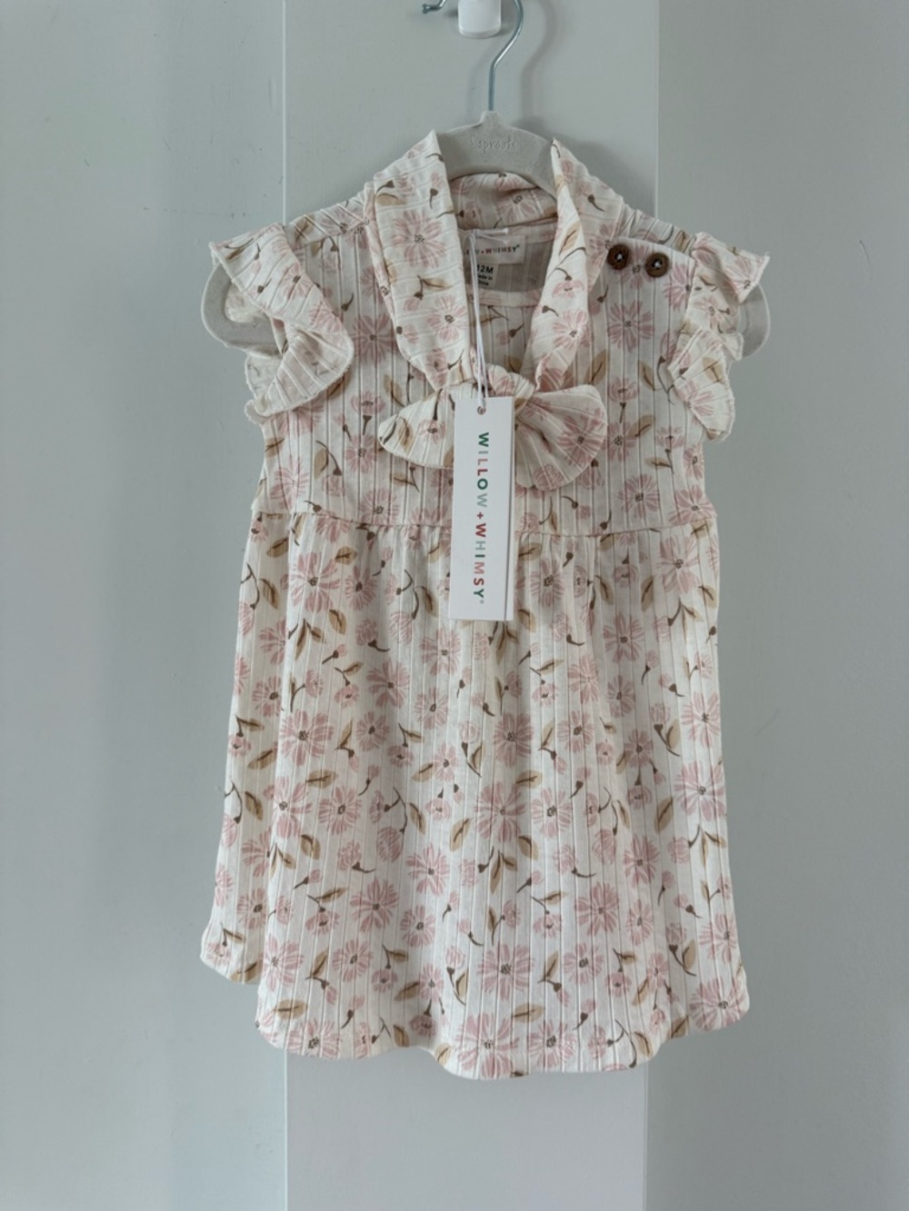 NWT Pink Floral Ruffle Baby